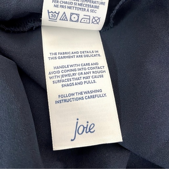 Joie High Neck Smocked Flowy Baltic Print Mini Dress Size 2X - Picture 11 of 11